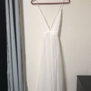 Windsor long white gown , size small